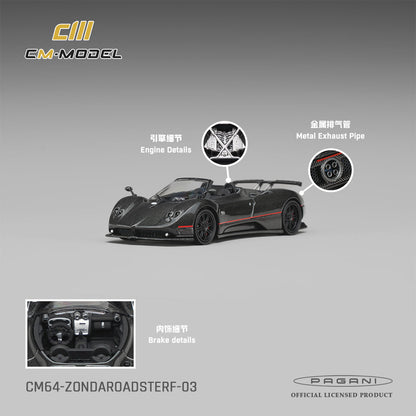 CM Model Pagani Zonda F Roadster Montecarlo Gray 1:64 - view 1