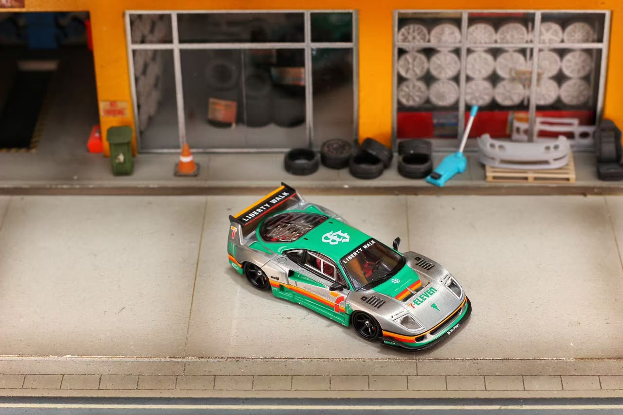 Ghost Player - F40 Varnish 711 Livery - Customized Version - 1:64 Diecast Model - PRE ORDER