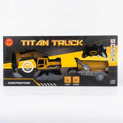 FunChapter - Truck Toy with Tow Bucket - 1:22 Scale Remote Toy