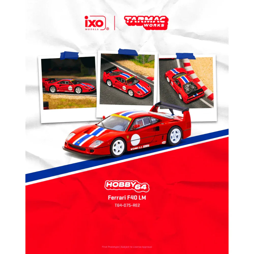 Tarmac Works - Ferrari F40 LM - 1:64 Scale Model