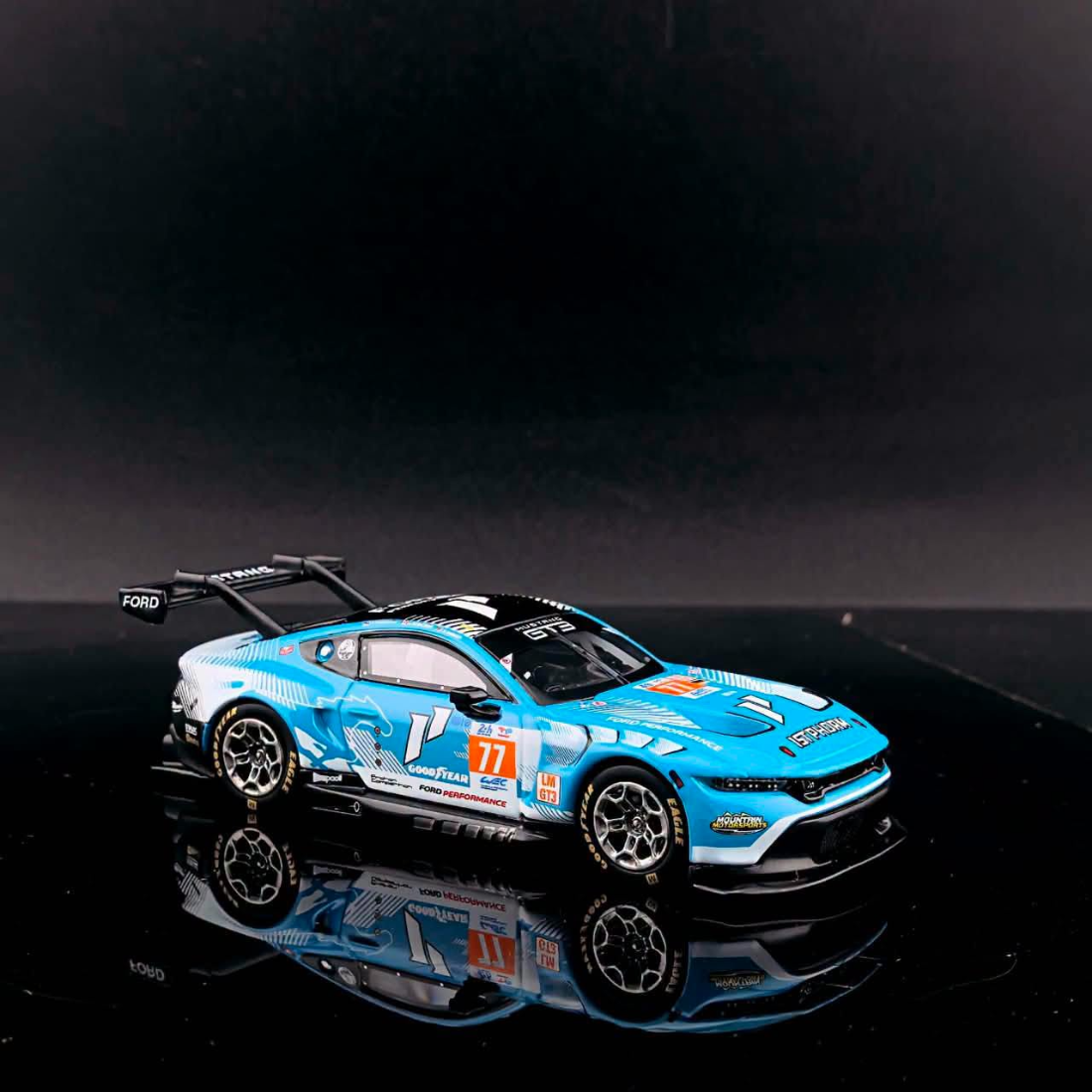 GT Model Mustang GT3 Blue #77 1:64 - view 3