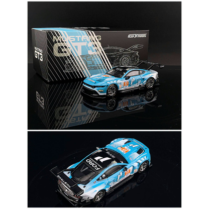 GT Model Mustang GT3 Blue #77 1:64 - view 1