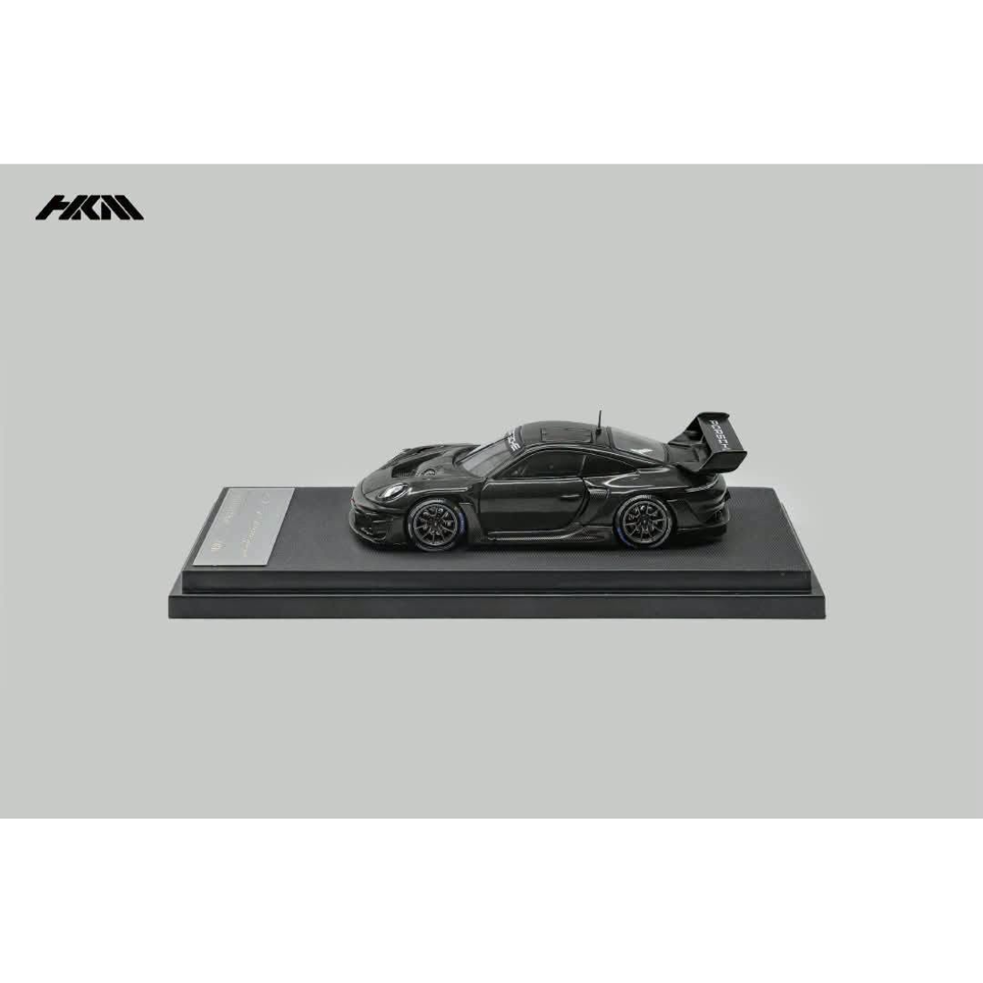 HKM Porsche 911 992 GT3 R Rennsport Brumos Wing Gloss Black 1:64 - view 2