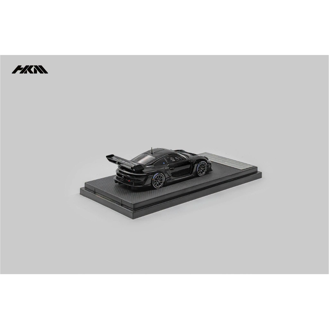 HKM Porsche 911 992 GT3 R Rennsport Brumos Wing Gloss Black 1:64 - view 3
