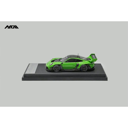 HKM Porsche 911 992 GT3 R Rennsport Brumos Wing Viper Green 1:64 - view 2