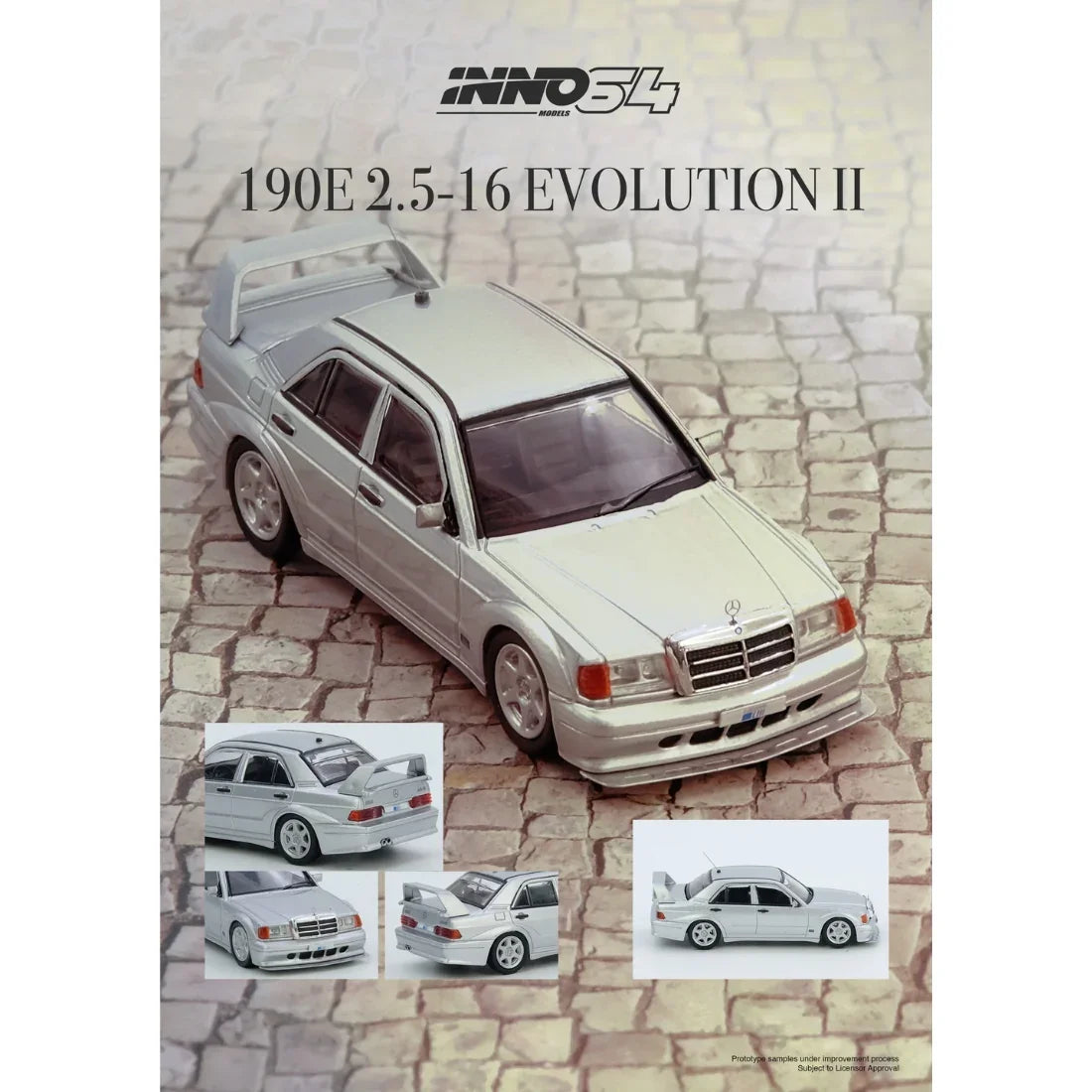 INNO64 Mercedes-Benz 190E Silver 1:64 - view 5