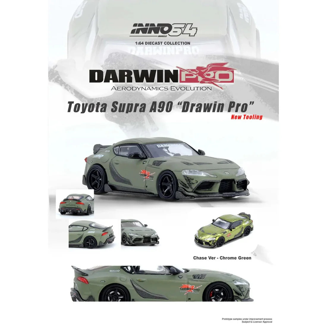 INNO64 Darwin Pro AMG GT 1:64 scale diecast - side view