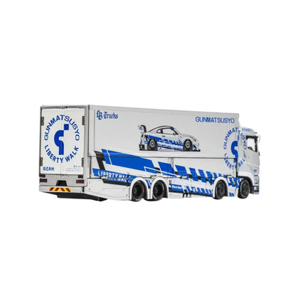 GCD - LBWK Mitsubishi Fuso Super Great Truck - Silver - 1:64 Scale Model
