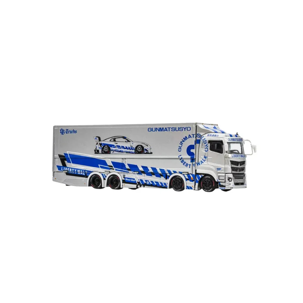GCD - LBWK Mitsubishi Fuso Super Great Truck - Silver - 1:64 Scale Model