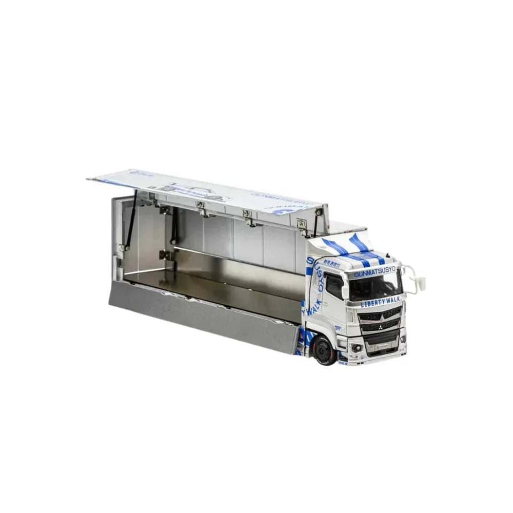 GCD - LBWK Mitsubishi Fuso Super Great Truck - Silver - 1:64 Scale Model