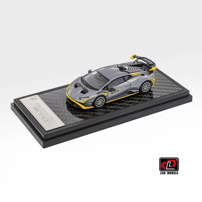 LCD Models - Lamborghini Huracan STO - Silver Grey - 1:64 Scale - Torque Tribe