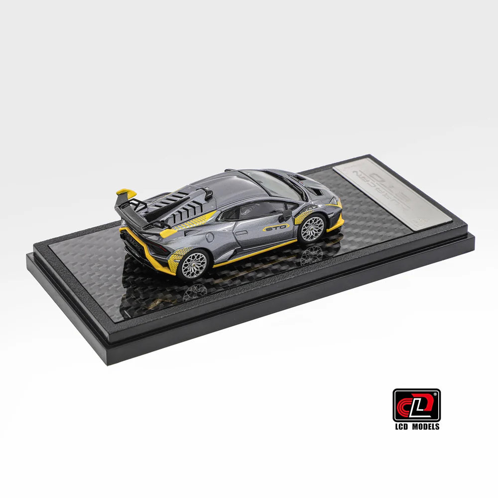 LCD Models - Lamborghini Huracan STO - Silver Grey - 1:64 Scale - Torque Tribe