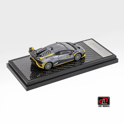 LCD Models - Lamborghini Huracan STO - Silver Grey - 1:64 Scale - Torque Tribe