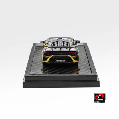 LCD Models - Lamborghini Huracan STO - Silver Grey - 1:64 Scale - Torque Tribe