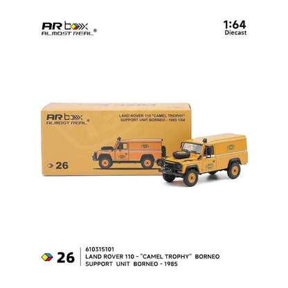 Almost Real - AR Box - Land Rover 110 "Camel Trophy" Support Unit Borneo-1985 - 1:64 Scale Diecast Model Car