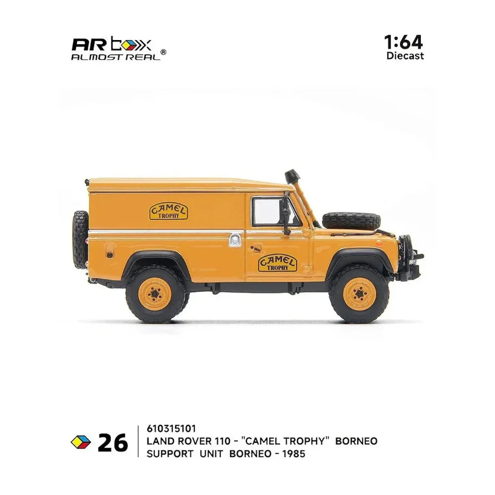 Almost Real - AR Box - Land Rover 110 "Camel Trophy" Support Unit Borneo-1985 - 1:64 Scale Diecast Model Car