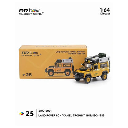 Almost Real - AR Box - Land Rover 90 "Camel Trophy" Borneo-1985 - 1:64 Scale Diecast Model Car