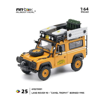 Almost Real - AR Box - Land Rover 90 "Camel Trophy" Borneo-1985 - 1:64 Scale Diecast Model Car