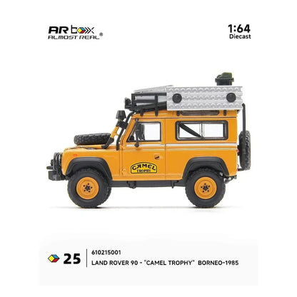 Almost Real - AR Box - Land Rover 90 "Camel Trophy" Borneo-1985 - 1:64 Scale Diecast Model Car