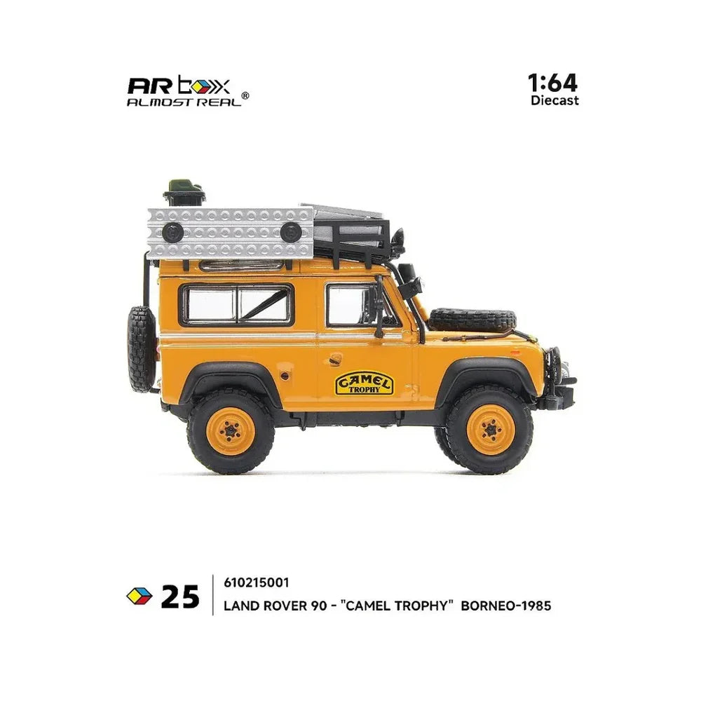 Almost Real - AR Box - Land Rover 90 "Camel Trophy" Borneo-1985 - 1:64 Scale Diecast Model Car