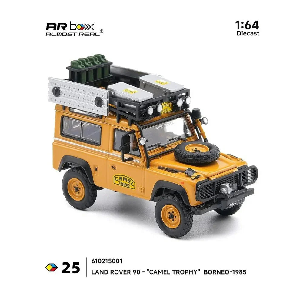 Almost Real - AR Box - Land Rover 90 "Camel Trophy" Borneo-1985 - 1:64 Scale Diecast Model Car