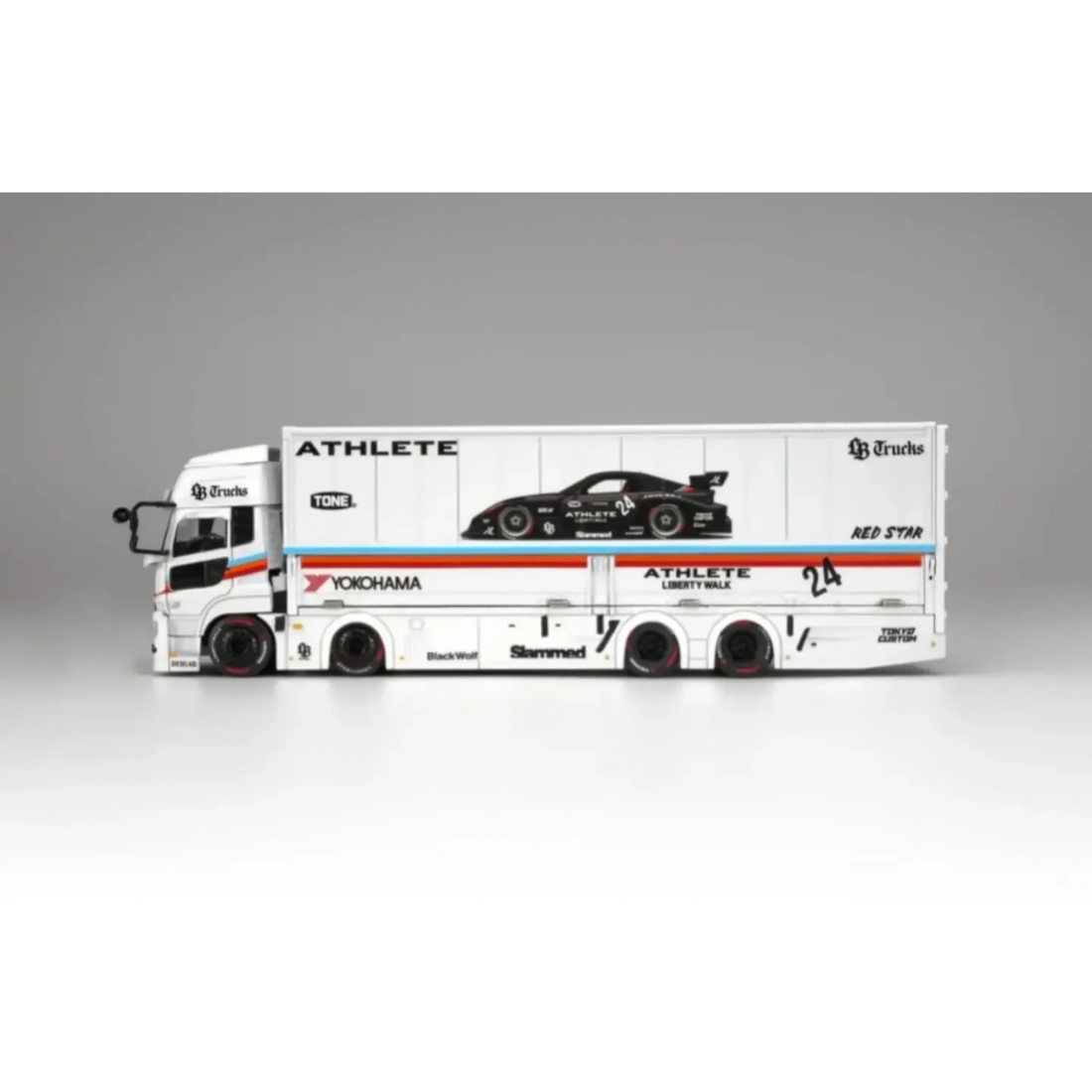 Motor Helix LB-TRUCKS UD Quon Cargo Truck Athlete White 1:64 - view 2