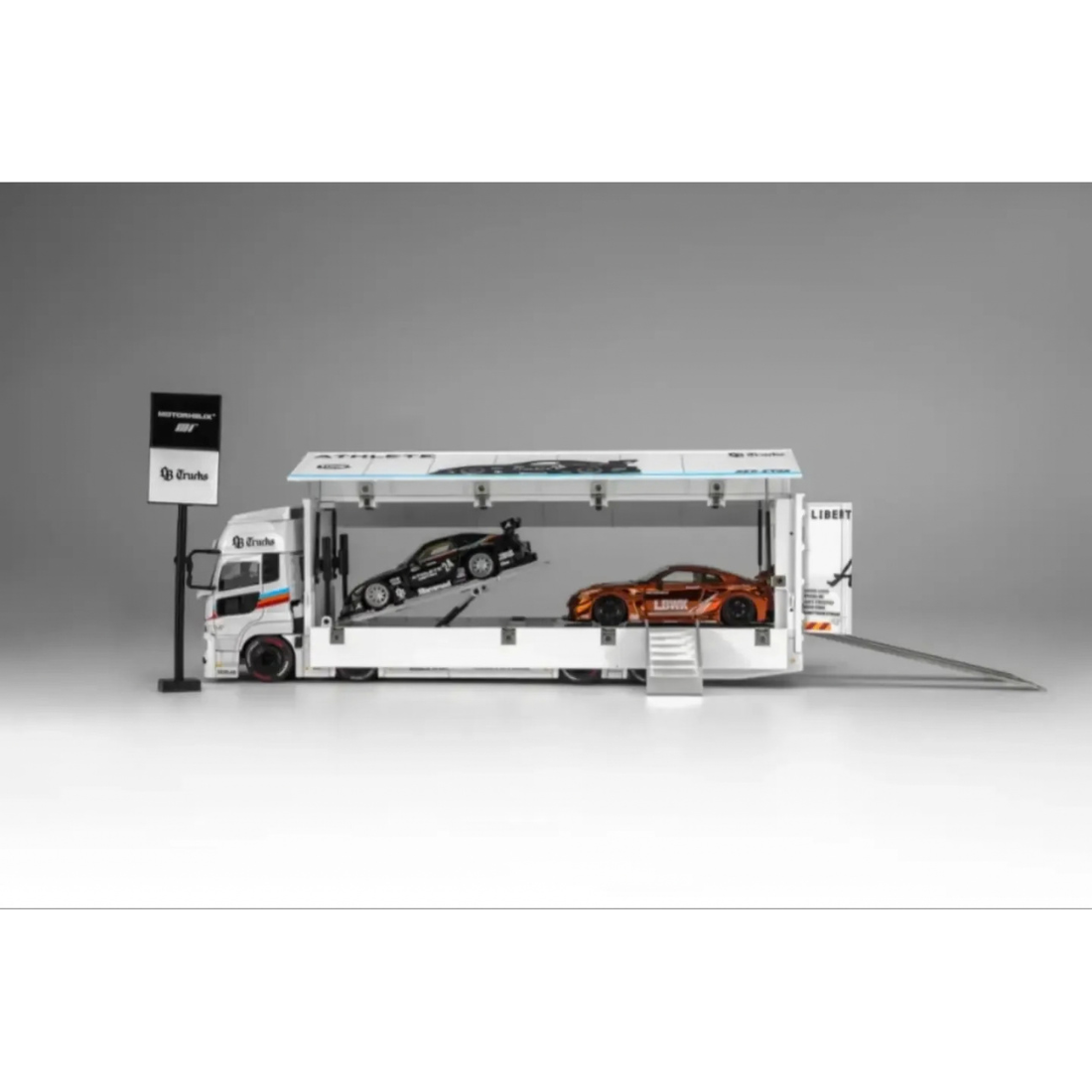 Motor Helix LB-TRUCKS UD Quon Cargo Truck Athlete White 1:64 - view 6
