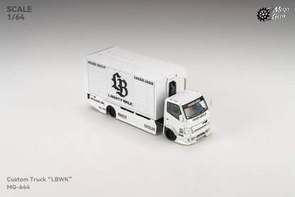 Mega Gear - LB Gullwing Door Modified Truck - MG-644 Metallic White LB Livery - 1:64 Scale Model - PRE ORDER