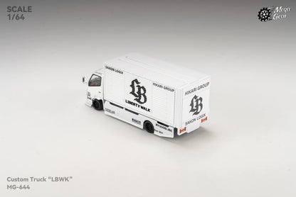 Mega Gear - LB Gullwing Door Modified Truck - MG-644 Metallic White LB Livery - 1:64 Scale Model - PRE ORDER