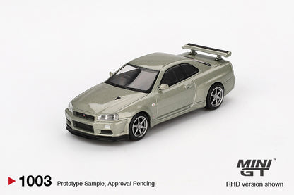 Mini GT - NISSAN SKYLINE GTR R34 VSPEC II NÜR MILLENIUM JAD - Blister Pack - Torque Tribe