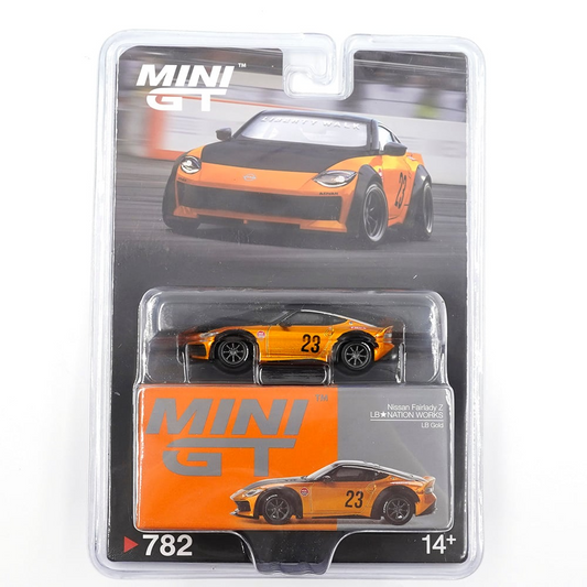 Mini GT - MINI GT NISSAN Z LB NATION WORKS LB GOLD - Blister Pack - Torque Tribe