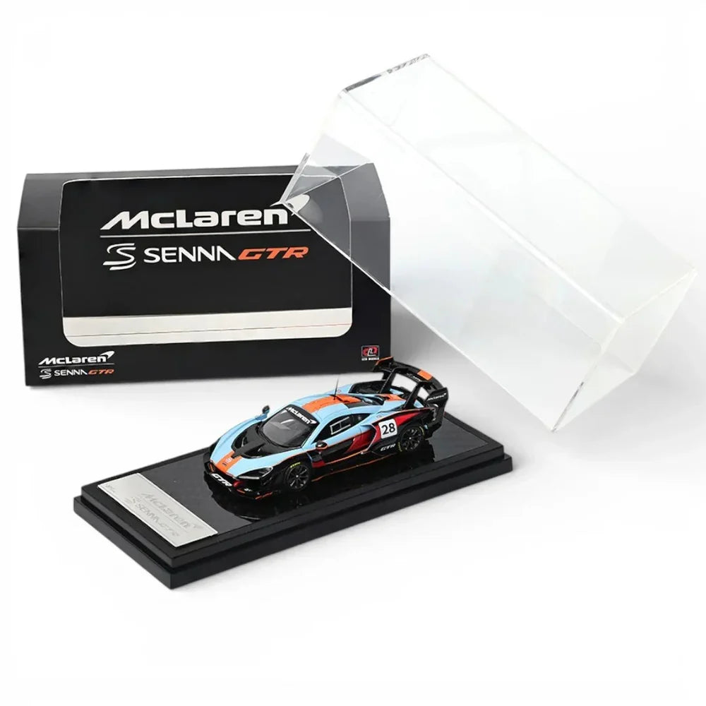 LCD Models - McLaren Senna GTR - Foshan APA XPO Gulf Livery - 1:64 Scale - Torque Tribe