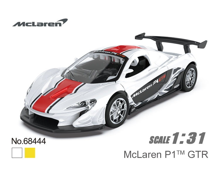 1:32 McLaren P1 GTR - White - MSZ - Torque Tribe