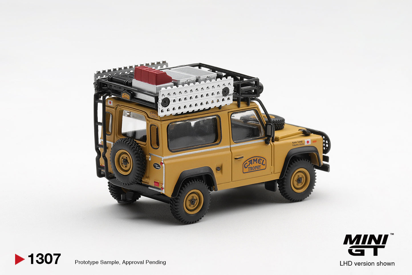 Mini GT - Land Rover Defender 90 1985 Camel Trophy Borneo Team Japan - BOX - PRE ORDER - Torque Tribe