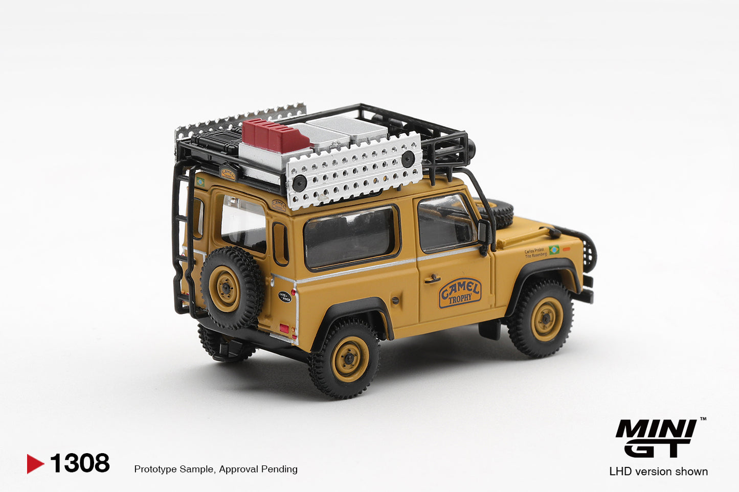 Mini GT - Land Rover Defender 90 1985 Camel Trophy Borneo Team Brazil - BOX - PRE ORDER - Torque Tribe
