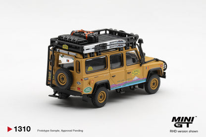 Mini GT - Land Rover Defender 110 1998 Camel Trophy Tierra Del Fuego CT ROMANIA - BOX - PRE ORDER - Torque Tribe