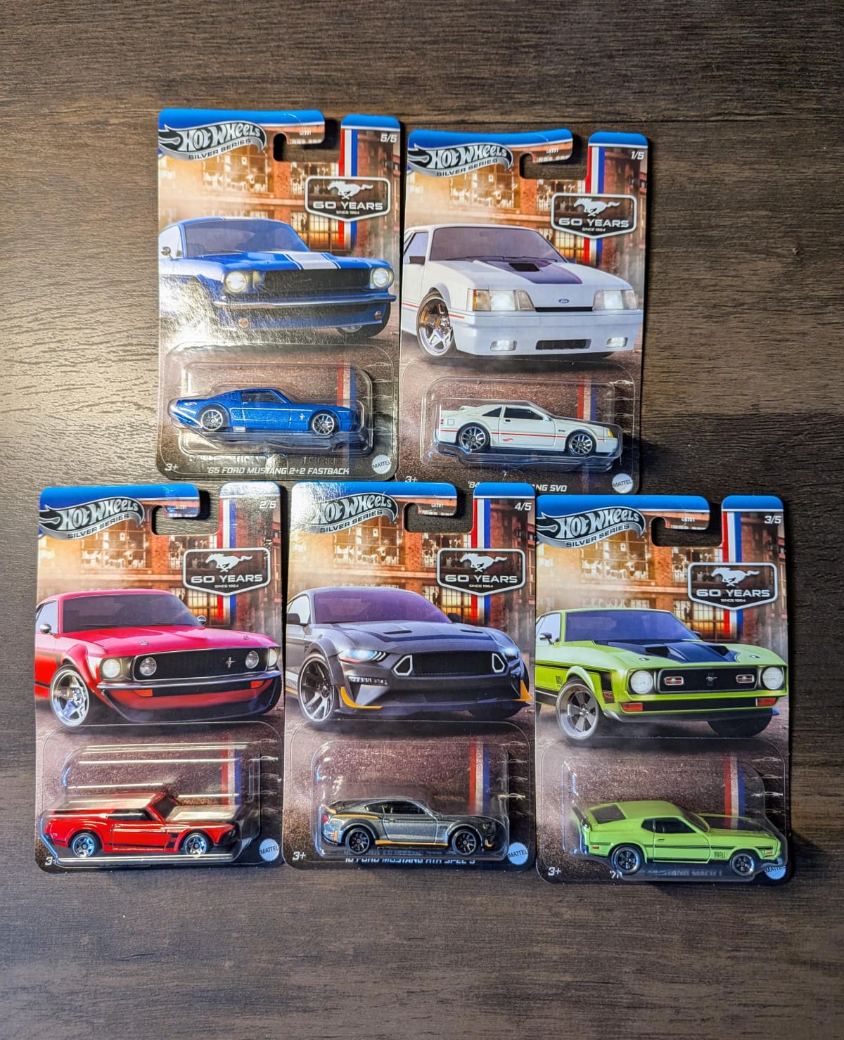 Hot Wheels - Mustang Silver series set of 5 - PRE ORDER - Torque Tribe