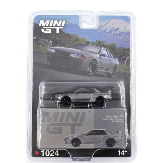 Mini GT - NISSAN SKYLINE GTR NISMO BNR32 CRS VERSION DARK METAL GRAY - Blister Pack - Torque Tribe