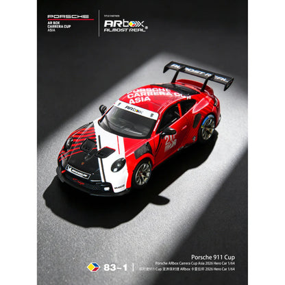 Almost Real - Porsche ARbox Carrera Cup Asia 2026 Hero Car - 1:64 Scale Model - PRE ORDER