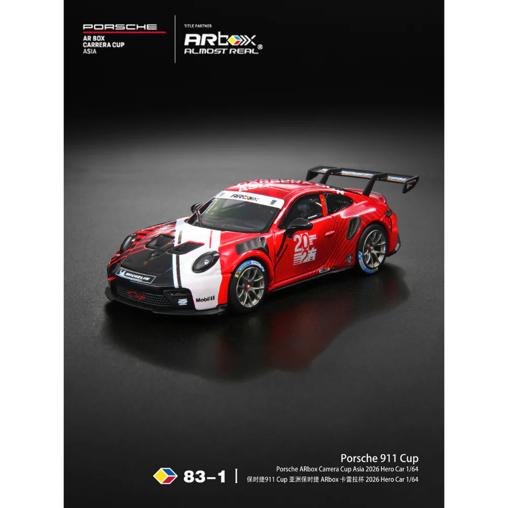Almost Real - Porsche ARbox Carrera Cup Asia 2026 Hero Car - 1:64 Scale Model - PRE ORDER