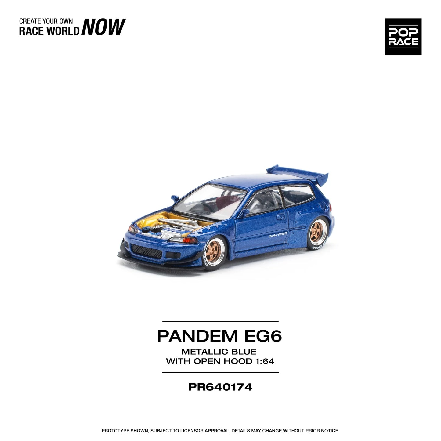 Pandem EG6 with open hood - Pop Race - Torque Tribe