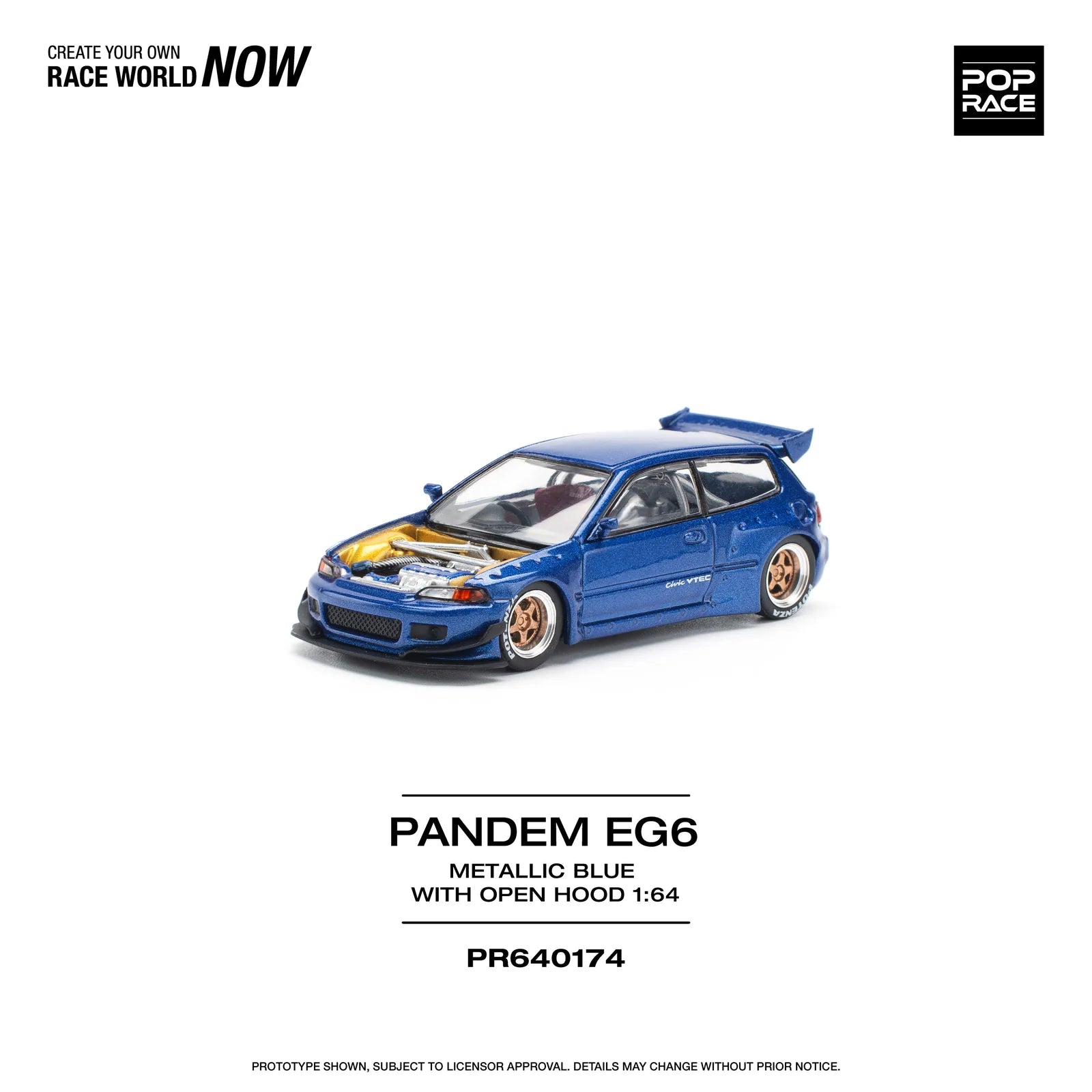 Pandem EG6 with open hood - Pop Race - Torque Tribe
