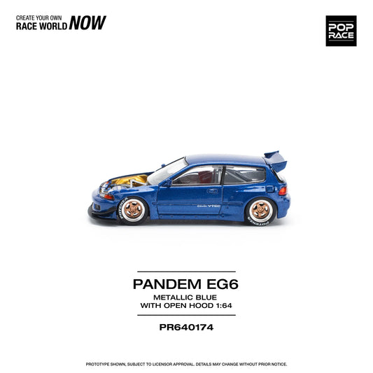 Pandem EG6 with open hood - Pop Race - Torque Tribe