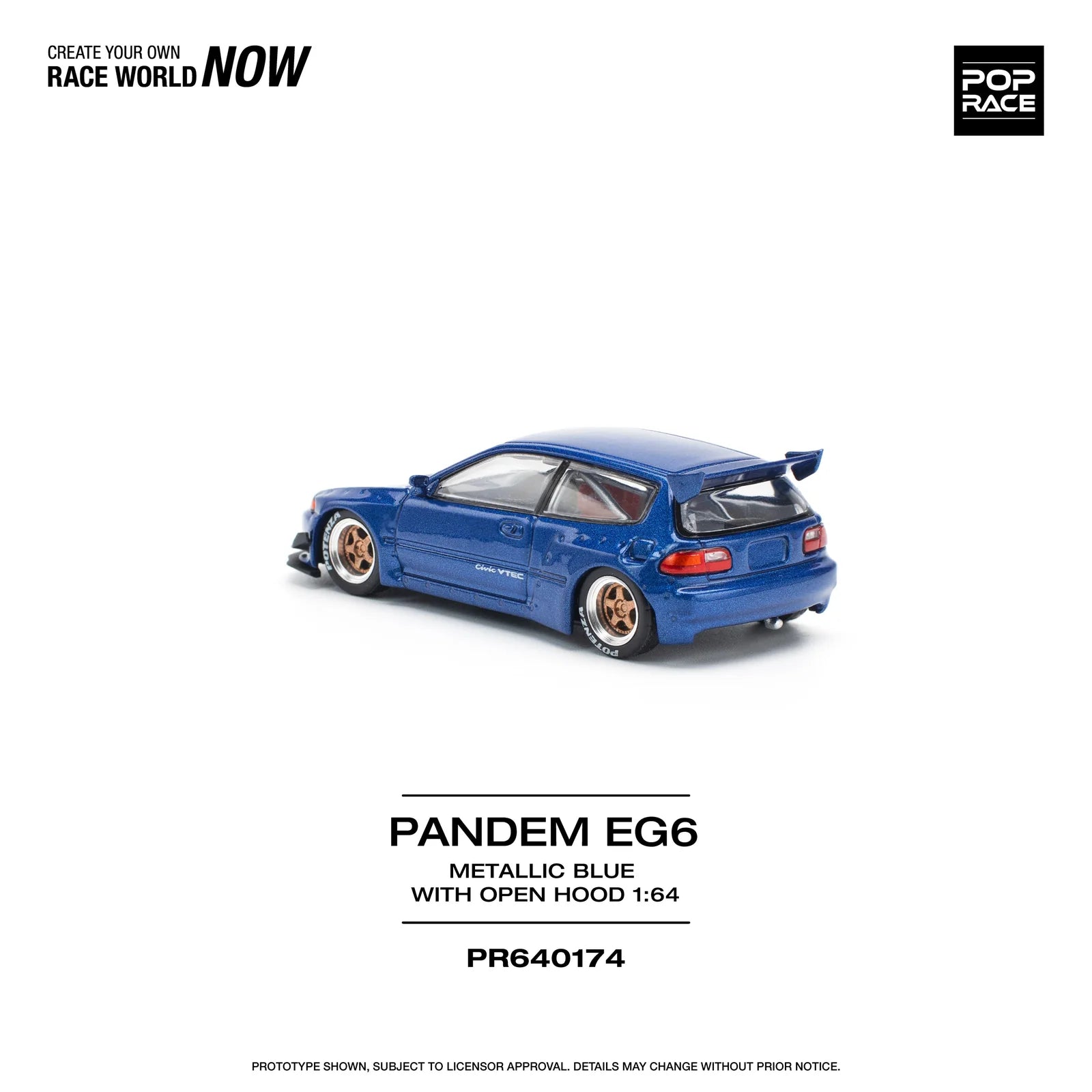 Pandem EG6 with open hood - Pop Race - Torque Tribe