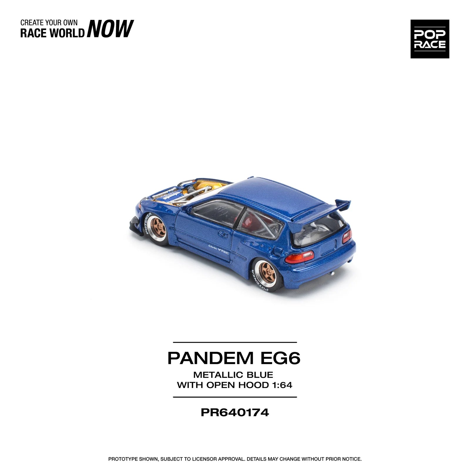 Pandem EG6 with open hood - Pop Race - Torque Tribe