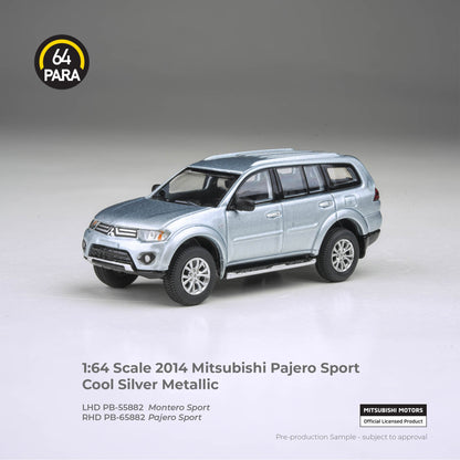 Para 64 Mitsubishi Pajero Sport Cool 2014 1:64 Silver Metallic - view 1