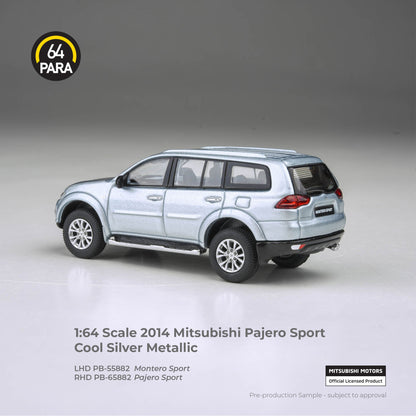 Para 64 Mitsubishi Pajero Sport Cool 2014 1:64 Silver Metallic - view 2