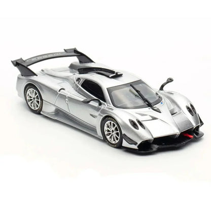 LCD Models - Pagani Huayra R - Silver - 1:64 Scale - Torque Tribe