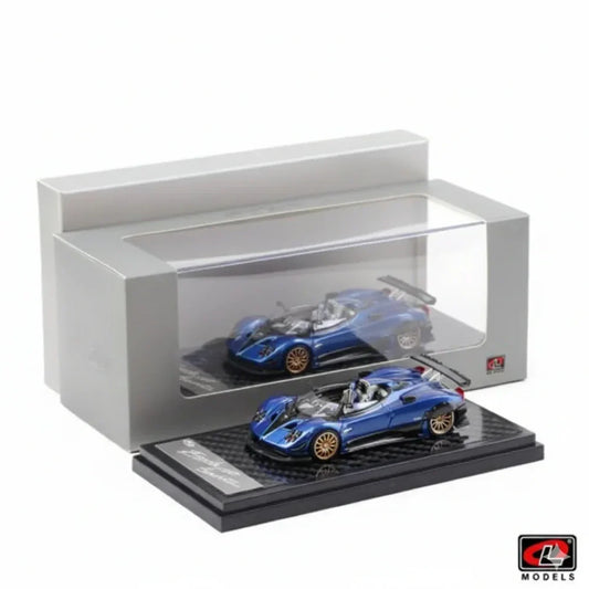 LCD Models - Pagani Zonda HP - Carbon Blue - 1:64 Scale - Torque Tribe