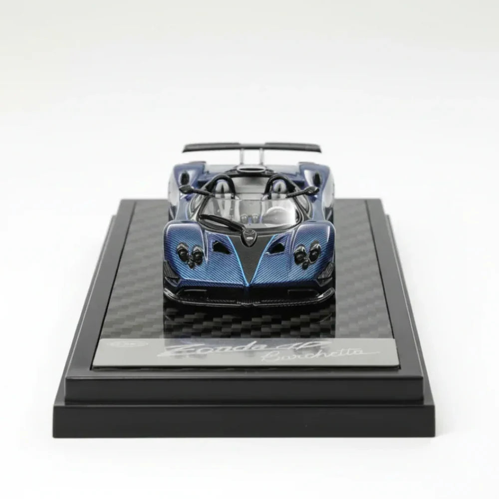 LCD Models - Pagani Zonda HP - Carbon Blue - 1:64 Scale - Torque Tribe
